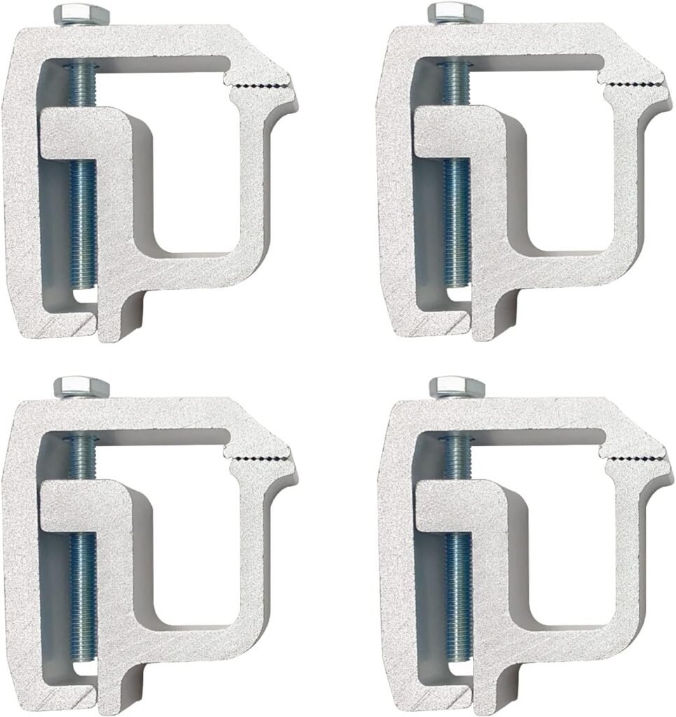 Fivepine 4Pcs Universal Truck Topper Clamp Camper Shell mounting Clamps Fit for Toyota Ford Dodge Chevy