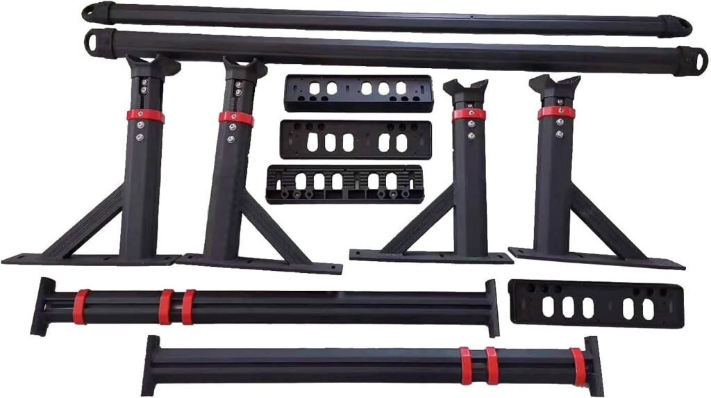 Heavy Duty Truck Bed Rack Adjustable-Height | 800LB Universal Extendable Pickup Truck Ladder Rack (Including Side Rails)