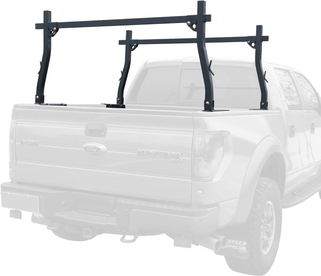 POLESTAR 1000lbs Capacity Extendable Universal Steel Pickup Truck Ladder Rack Two-bar Set