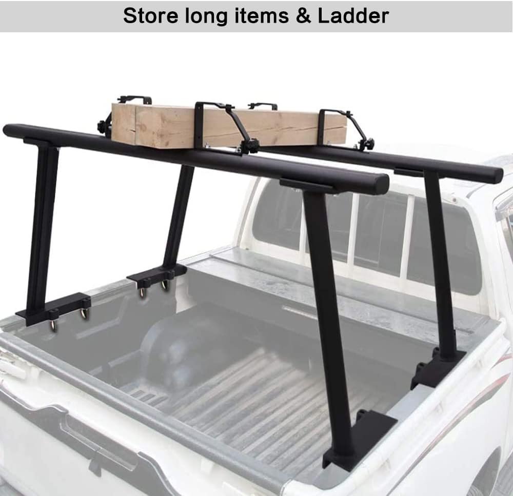 StarONE Adjustable Truck Ladder Rack Universal Extendable Pickup Bed Rack,Aluminum Heavy Duty